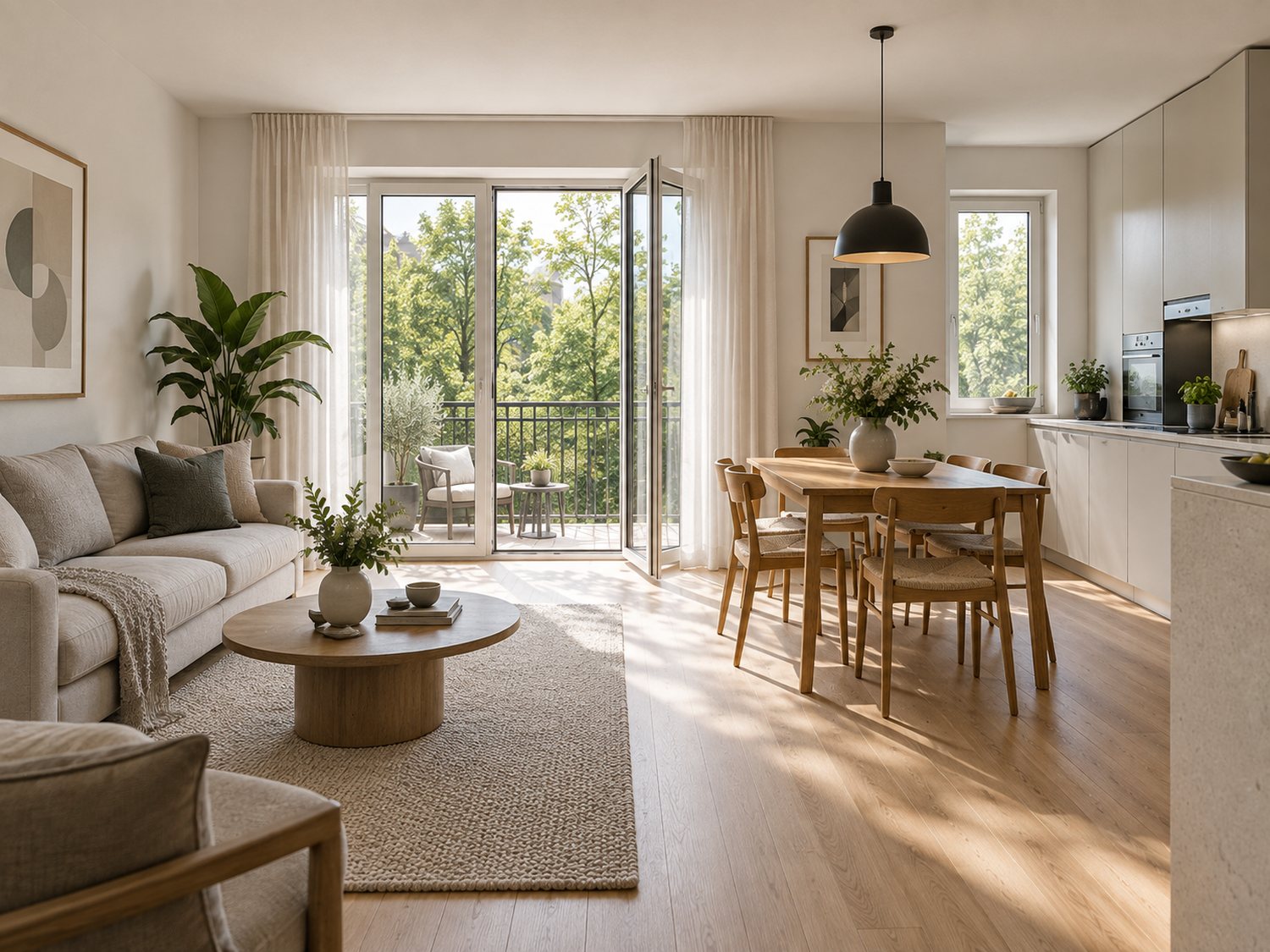 Wohnk&uuml;che einer Vierzimmerwohnung