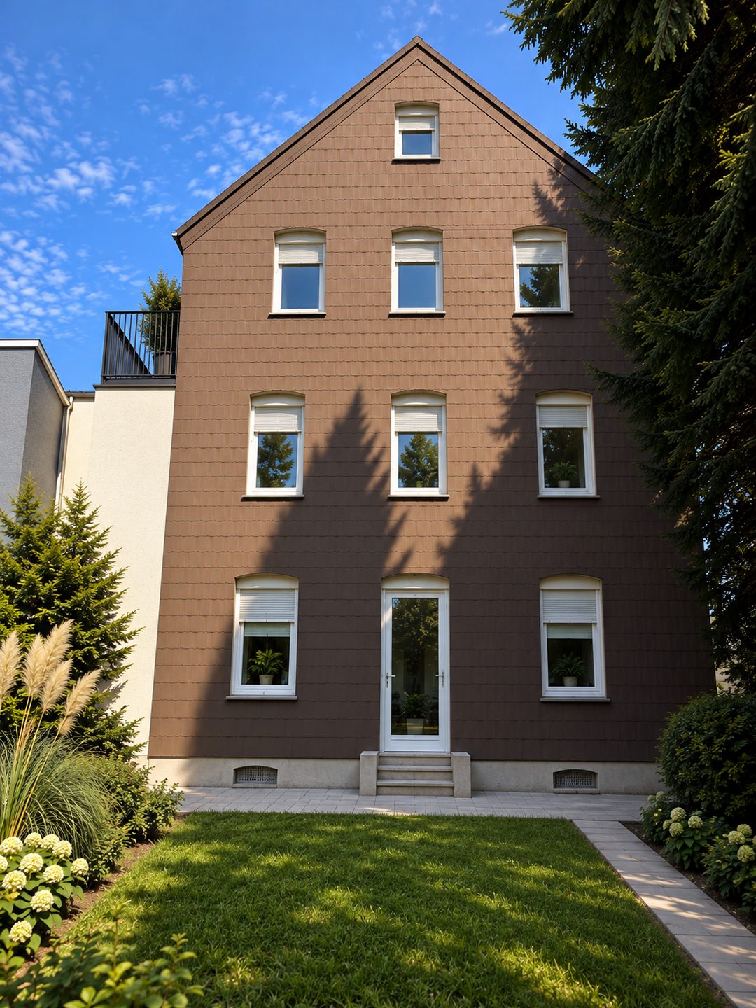 Querenburger Stra&szlig;e 88, S&uuml;dansicht nach der Sanierung
